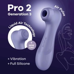 Клиторальный вибратор Satisfyer Pro 2 Generation 3 with Liquid Air, лиловый