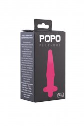  Анальная втулка 12,1 см с вибрацией TOYFA POPO Pleasure – розовый