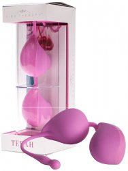 Вагинальные шарики Vibe Therapy Terah со смещенным центром тяжести – розовые